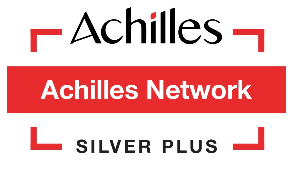 Achilles Network Stamp Silver Plus Logo